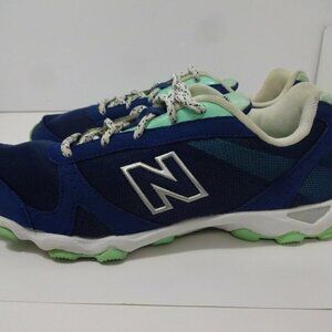 New Balance Womens Size 8 Navy Suede Mesh Running Walking Athletic Shoes